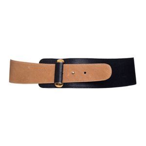 Brown & black Vixen belt by Raina Belts